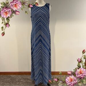 Summer sleeveless dot print Maxi Dress